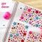 Wrapables 327pcs Acrylic Self Adhesive Crystal Rhinestone Gem Stickers, DIY, Arts & Crafts Supplies (3 sheets), Flowers